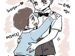 [해리에그시] 다섯살 해리와 3살 에그시