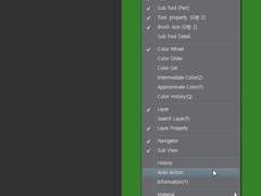 클립스튜디오 페인트 오토액션을 단축키 지정하는 법. (영문 버전)