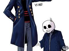 [언더테일]코트입은 파피, 샌즈