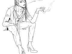 [언더테일]정장입은 언다인