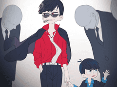 오소마츠상 낙서