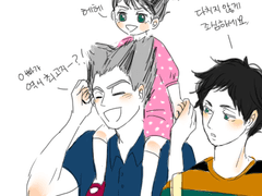 [보쿠아카] 2세 보고싶어서 그렸다