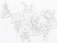 어벤져스 동물화