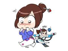 [오버워치] 메이/디바 옷바꿔입기