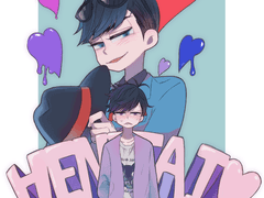 오소마츠상 낙서