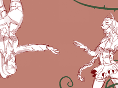 [깡크]님 C타입 2인 커미션 러프 컨펌 (2)