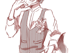 [섬망]님 C타입 반신 커미션 러프 컨펌