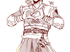 [킴넌]님 반신 커미션 러프 컨펌