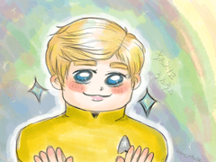 오랜만에 그림, 귀요미 함장님