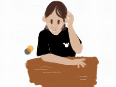 폰그림 수염소녀 아사히