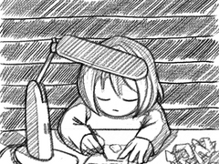 작은 아이의 여정.