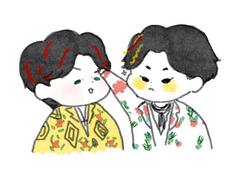 [찬슈/백민] 색은 여기저기 물들었다