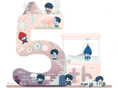 5주년 기념 그림