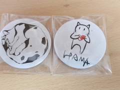 2차 야오왕 뱃지(하마, 고양이)