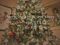 Merry christmas and happy birthday 빅토르!