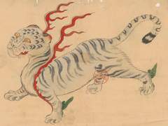 호구록모 (虎軀綠毛: 호랑이 몸에 초록색 털이라는 말)