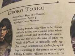 오보로, 카라스 설정집 번역