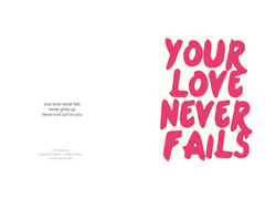Your love never fails