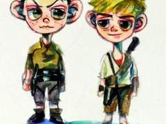 늍갤이랑 뉴트랑 갤리랑 뭐 여러가지 낙서