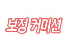 사진 보정 커미션