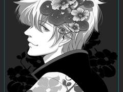 긴토키 생일북 앤솔 일러스트