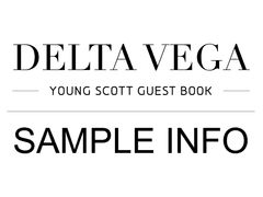 [ 영스콧 게스트북 : DELTA VEGA ] 샘플 안내