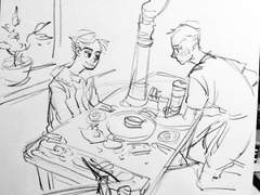 고깃집 알바생 갤리