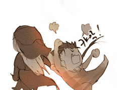 뭘그린진 모르겠는데 일단 그림