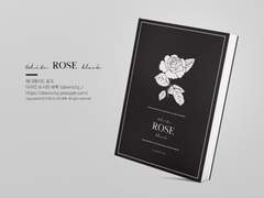 NO.206 White ROSE black