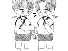 (팬아트) 안올렸던 낙서들 + 유치원생톤혁