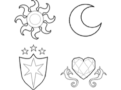 (Csp)MLP Cutiemark Brush Set