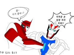 [넉아웃x스모크스크린x넉아웃]서로 도발하는 거 보고 싶다