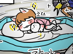 입양사기 녤뭉 4컷만화