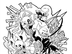 언텔)3AU+의인화 낙서북