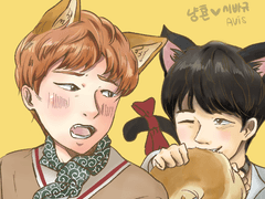 고양이 우현 X 강아지 성규