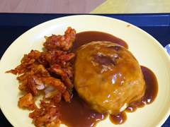 학식 닭강정+오므라이스