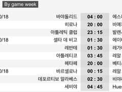 라리가 10라운드