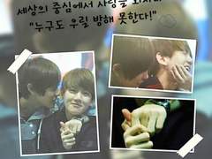 [찬백/포토샵] 세상의 중심에서 사랑을 외치다 "누구도 우릴 방해 못한다!"