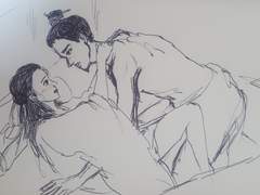 비덕 볼펜 낙서