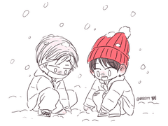 (팬아트) 눈 내리는 날