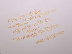 [캘리그라피] 이정현 - 밤을 닮은 너에게