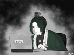 보고서 쓰는 공손찬