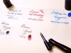 [캘리그라피] 트레이싱지 잉크 시필샷