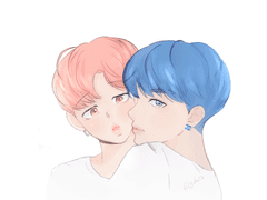 pink x blue