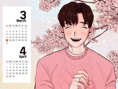 완디완 엽서캘린더