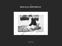 HAPPY BIRTHDAY TO KAI