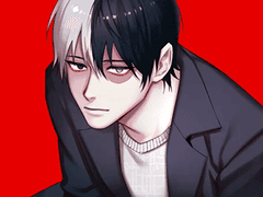 토도로키 흑백 단색 반반