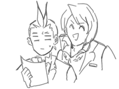 역전재판 그렸던 거