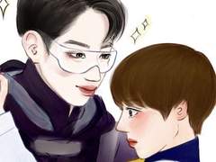 미남 요원 관 X 반해버린 훈