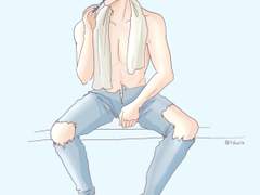 양치하는 정국이형